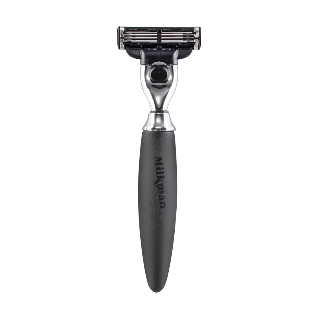 Mach 3 Compatible Cartridge Razor (Matte Black) - Image 2